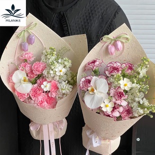 尖角花束手撕花瓣纸 东巴纸鲜花礼品包装纸手工diy礼物包花纸材料