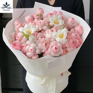 藝術風華紙花藝包花手工diy材料 防水立體壓紋波點紙鮮花花束包裝
