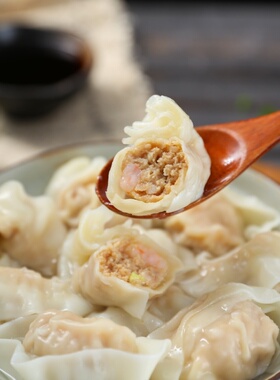 大叔定制款 活虾鱼籽猪肉馅手工水饺4x盒280克（不是谁都能吃到）