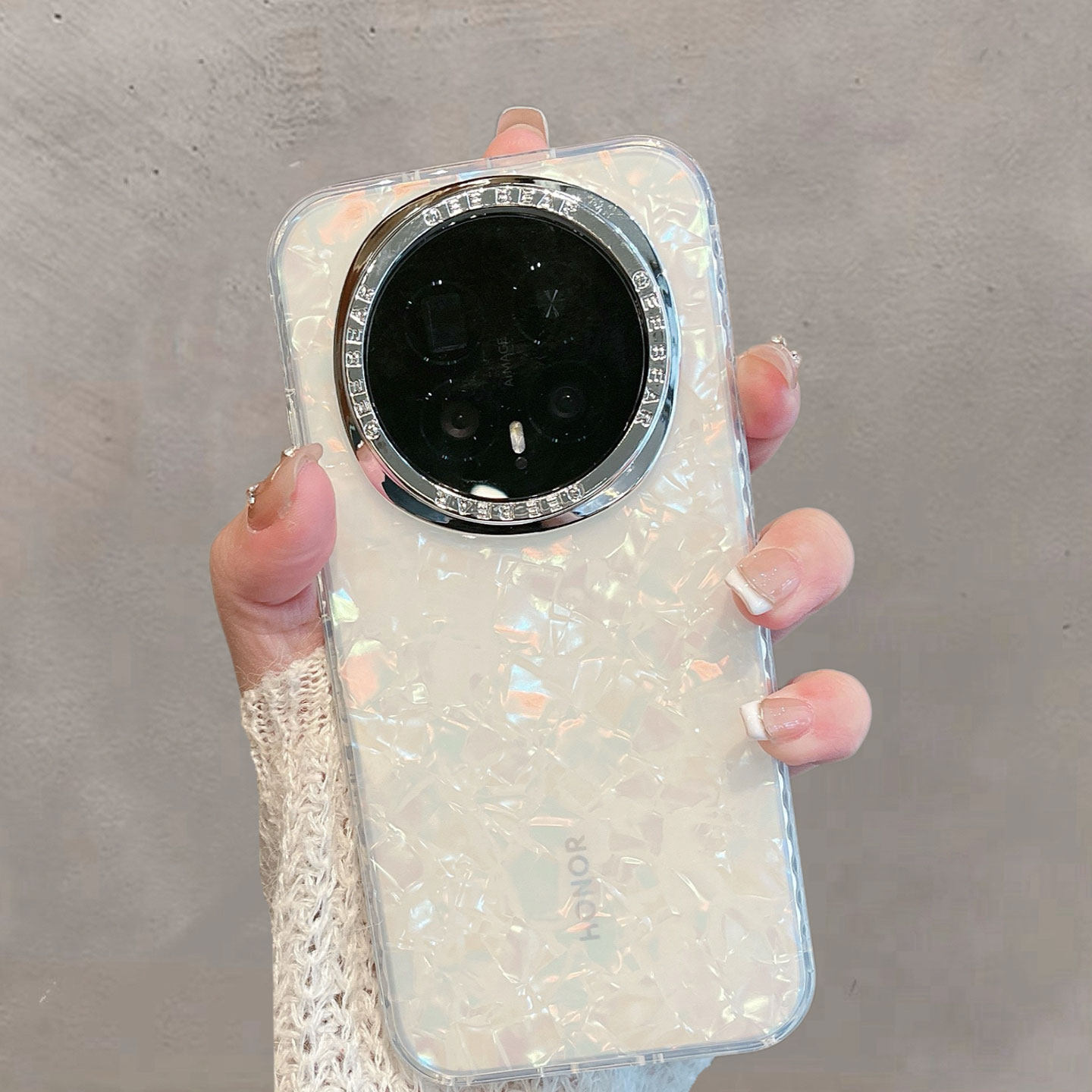 适用于华为荣耀magic8手机壳magic8pro半透明新款女bkq一an00全包防摔手链保护套honor魔术八por简约高级感女