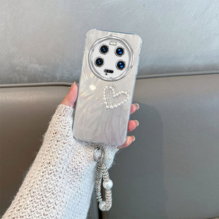 适用于小米13ultra手机壳新款女2304FPN6DC全包镜头膜mi13u防摔保护套13sultra高级感十三utrla简约时尚手链