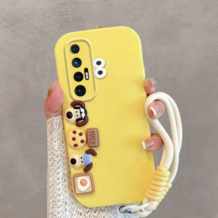 适用于小米10s手机壳卡通可爱m2102j2sc立体小狗s10新款十s5g全包防摔手绳保护套软壳女xiaomi10 s曲屏