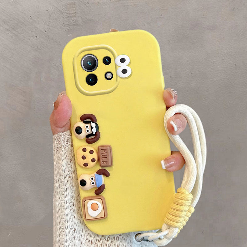 适用于小米11手机壳mi11pro卡通十一青春版m2011k2c可爱立体miui115g创意新款lite全包防摔保护套软壳曲面屏