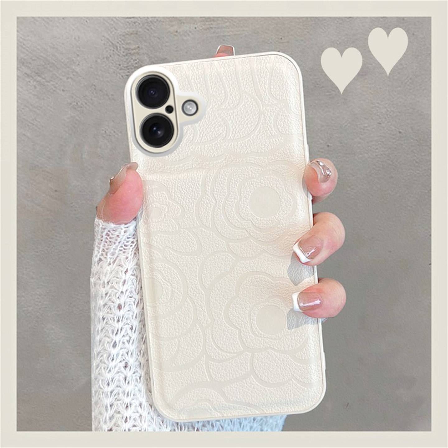 适用苹果16手机壳iphone16plus新款女i16pro全包防摔ip16promax简约ipone十六por山茶花16pm高级感手绳保护套