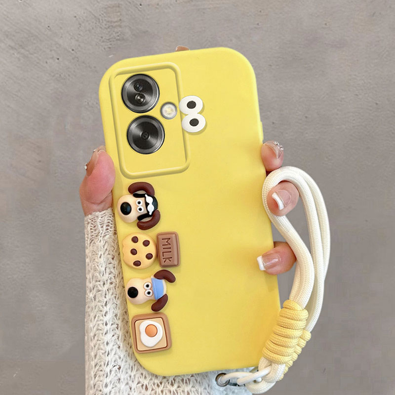 适用于oppoa2手机壳0pp0a2m卡通小狗pjb110可爱pju110立体5g创意opa25g新款oppA2m全包防摔手绳保护套软壳女