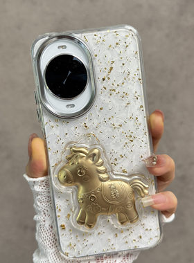 适用于华为nova14手机壳nove14pro透明note14ultra新款tlr一al00镜头不包新年款马年中国风马上有钱保护套