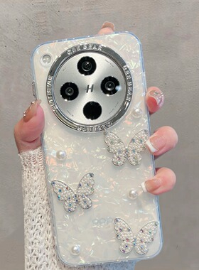适用于oppofindx8手机壳find x8pro半透明x8s+新款女oppofinx8s小清新ultra蝴蝶pkb110高级感防摔手链保护套
