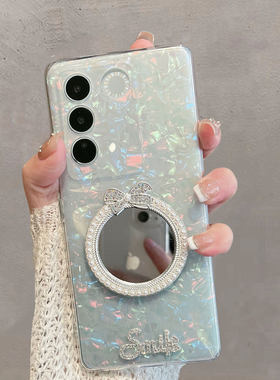 适用于vivos16手机壳s16pro新款女透明V2244A带镜子por轻奢高级感步步高个性维沃创意简约防摔水钻手链保护套