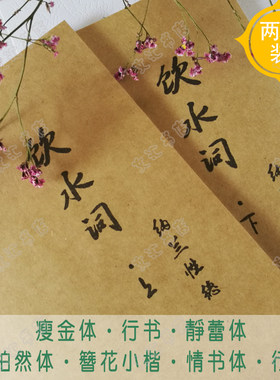 瘦金体簪花小楷钢笔字帖