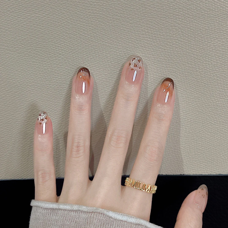 【裸底豹纹】纯手工穿戴甲2025新款高级感猫眼美甲显白假指甲贴片,彩妆/香水/美妆工具,穿戴甲/甲片,淘宝优惠券,粉丝福利购,淘宝优惠卷