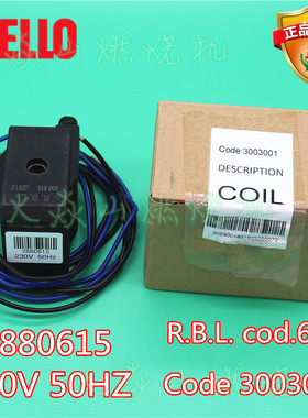 利雅路电磁阀COD.615油路分布器线圈2880615 P140 200 300 450 TG