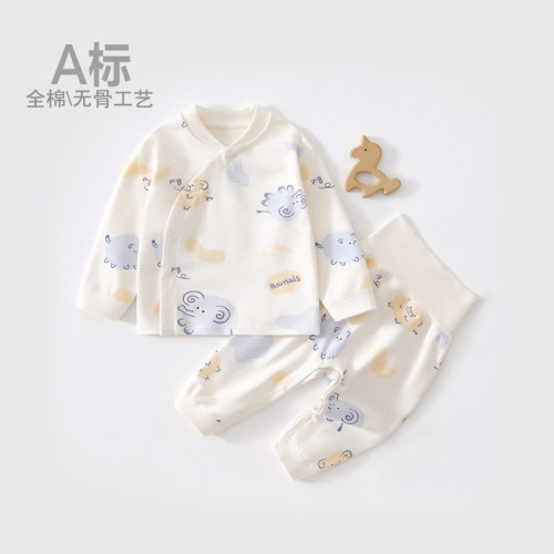 7A抗菌儿童内衣套装纯棉婴儿分体秋衣秋裤高腰护肚宝宝家居服套装