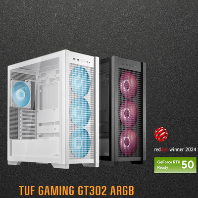 华硕TUF GT302 ARGB装备库机箱 左右侧板互换/BTF背置2.0主板