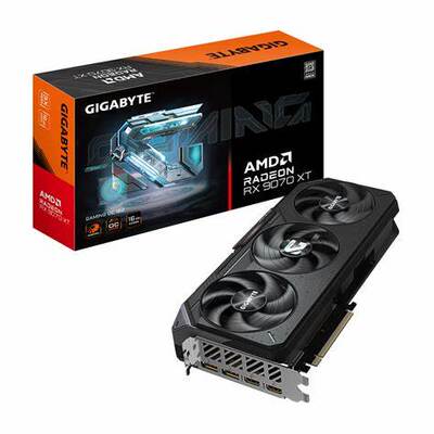 技嘉RX9070XT GAMING OC 16G 魔鹰GDDR6 PCI Express 5.0电竞显卡