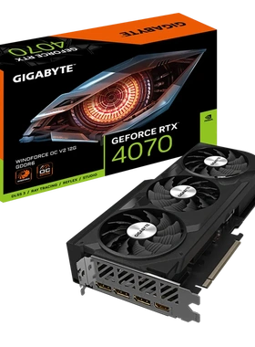 技嘉 GeForce RTX4070 WINDFORCE OC V2 12G风鹰黑神话悟空显卡