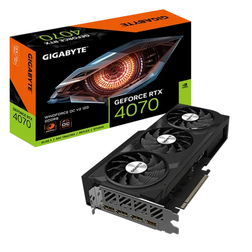 技嘉 GeForce RTX4070 WINDFORCE OC V2 12G风鹰黑神话悟空显卡