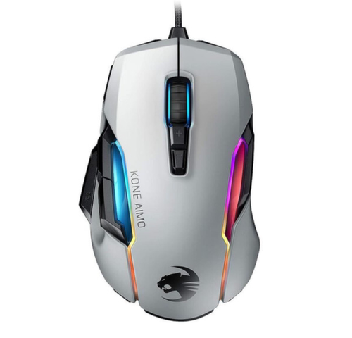 冰豹AIMO Remastered艾摩大师RGB灯光ROC-11-820-WE/BK鼠标库存品