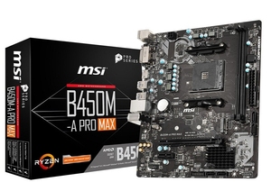 微星B450m pro-A MAX主板支持3600/3600X 新品