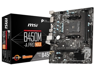 微星B450m pro-A MAX主板支持3600/3600X 新品