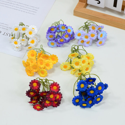 仿真花洋甘菊花串绢花DIY花环