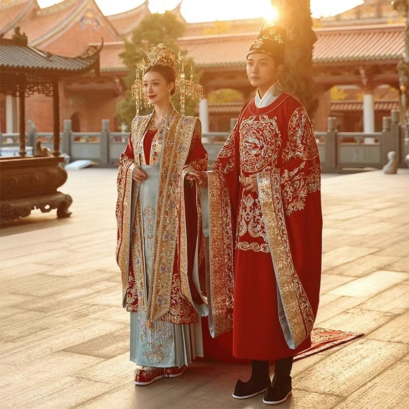 出租租借租赁2024新款明制婚服结婚宋制嫁衣汉服出阁服敬酒服秋冬图片