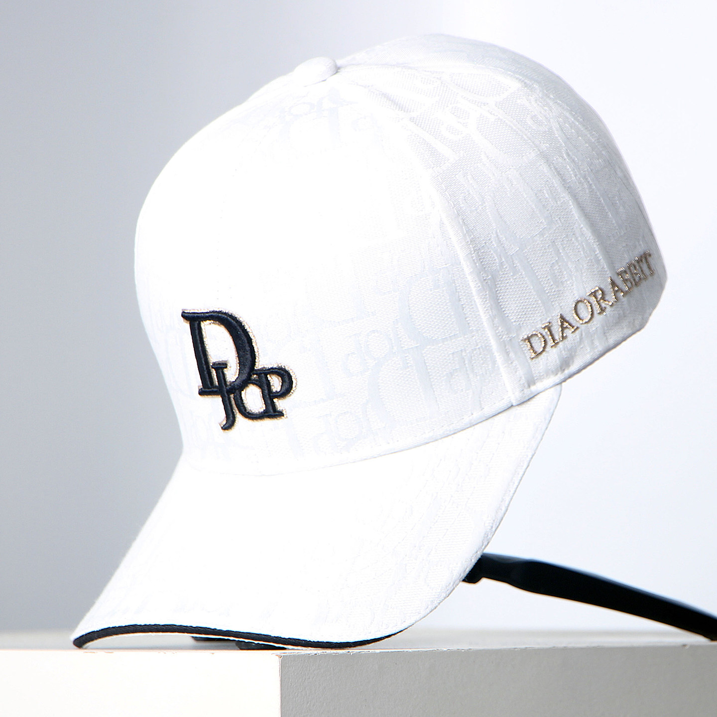 双层立体刺绣帽子男女通用时尚绣花潮鸭舌帽硬顶加深棒球帽显脸小