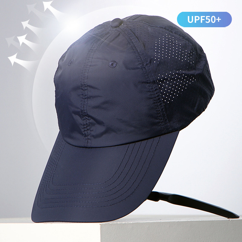 2026新款加长檐薄款速干帽子男女通用防晒遮阳帽鸭舌帽透气棒球帽