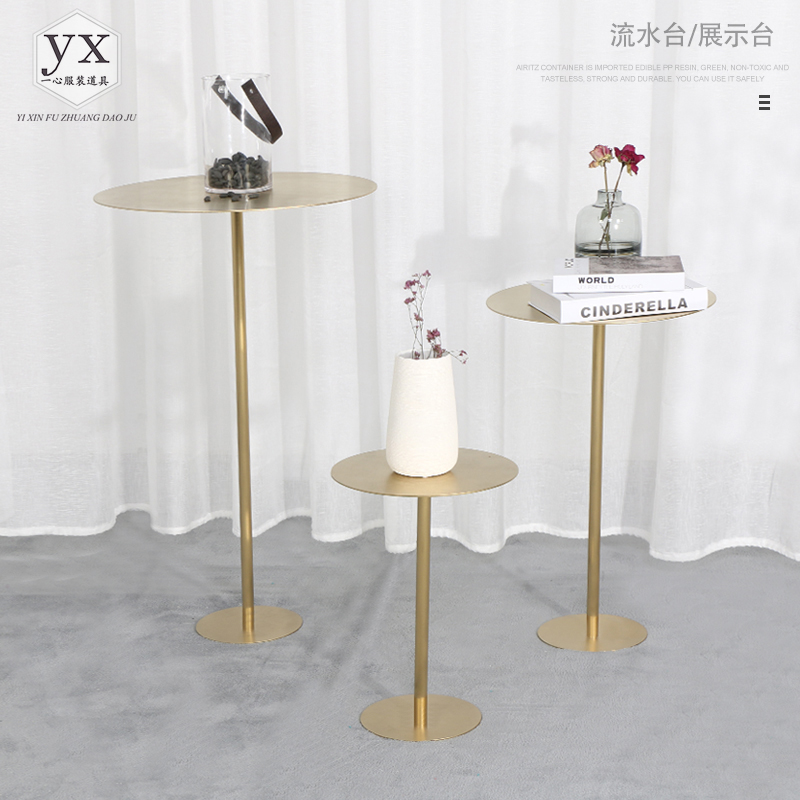 服装店中岛流水台展示台高低长方形创意装饰商城橱窗创意货架组合11-26新券