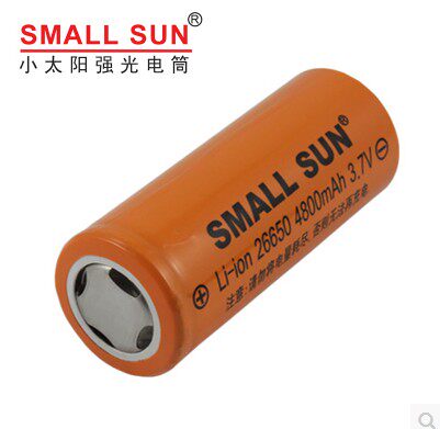 smallsun/小太阳 26650锂电池大容量3.7v强光手电筒充电电池