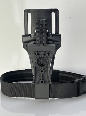 战术低腰枪套绑腿板 腰封下沉板 黑鹰枪套装备沙发里兰molle腰板