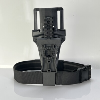 战术低腰枪套绑腿板 腰封下沉板 黑鹰枪套cqc沙发里兰molle腰板