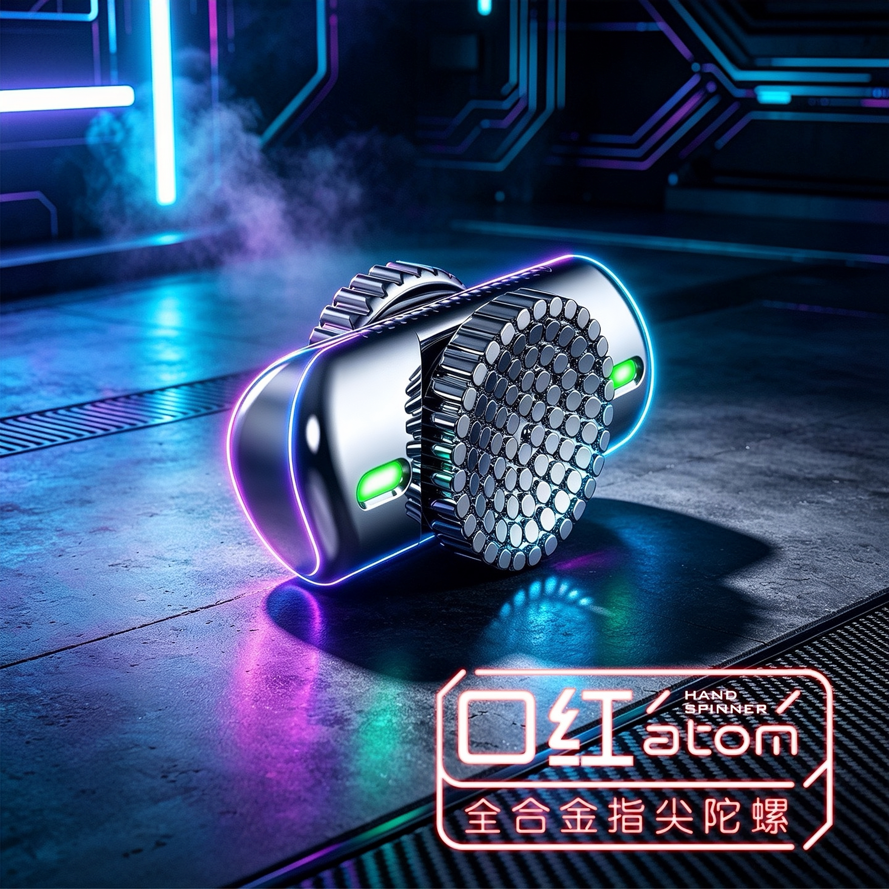 全合金发光静音指尖陀螺EDC图片