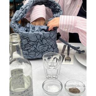 褶皱单肩腋下手提云朵包daisy archivepke时尚 韩国代购 小众设计师