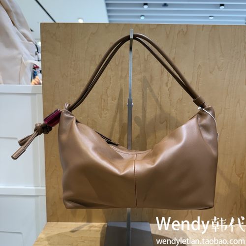 韩国代购小众设计师 archivepke 抽绳羊皮单肩腋下手提包ridge