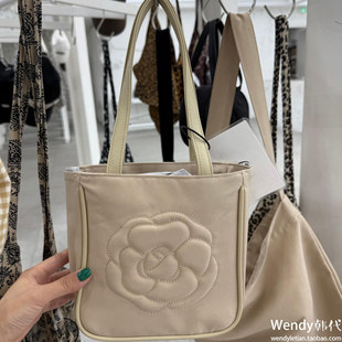 韩国代购 玫瑰花可爱花朵字母手提包小方包 小众emis