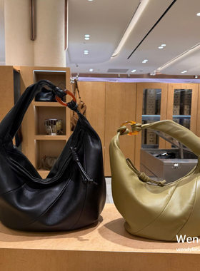 韩国代购小众archivepke 新款羊皮单肩腋下手提包饺子包大号fling