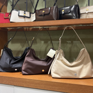 韩国代购 尼龙单肩斜挎手提腋下包托特包大号 小众设计师lememe