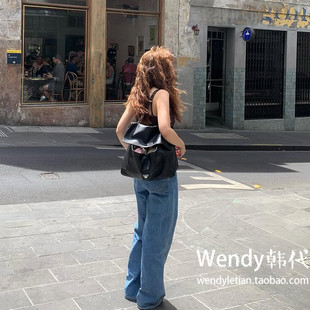 直邮～韩国代购 大容量单肩斜挎托特包ferretti 小众minitmute新款