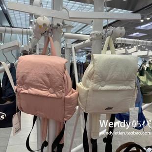 爱心 韩国代购 新款 emis 可爱翻盖双肩包 小众设计师