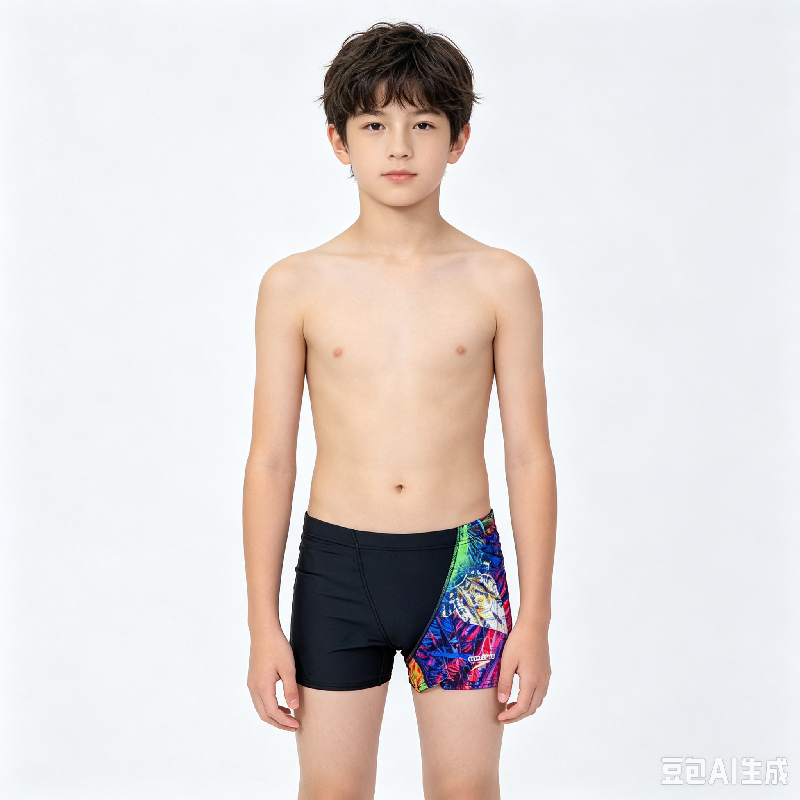 Speedo青少年男式抗氯耐穿专业训练游泳裤清库存