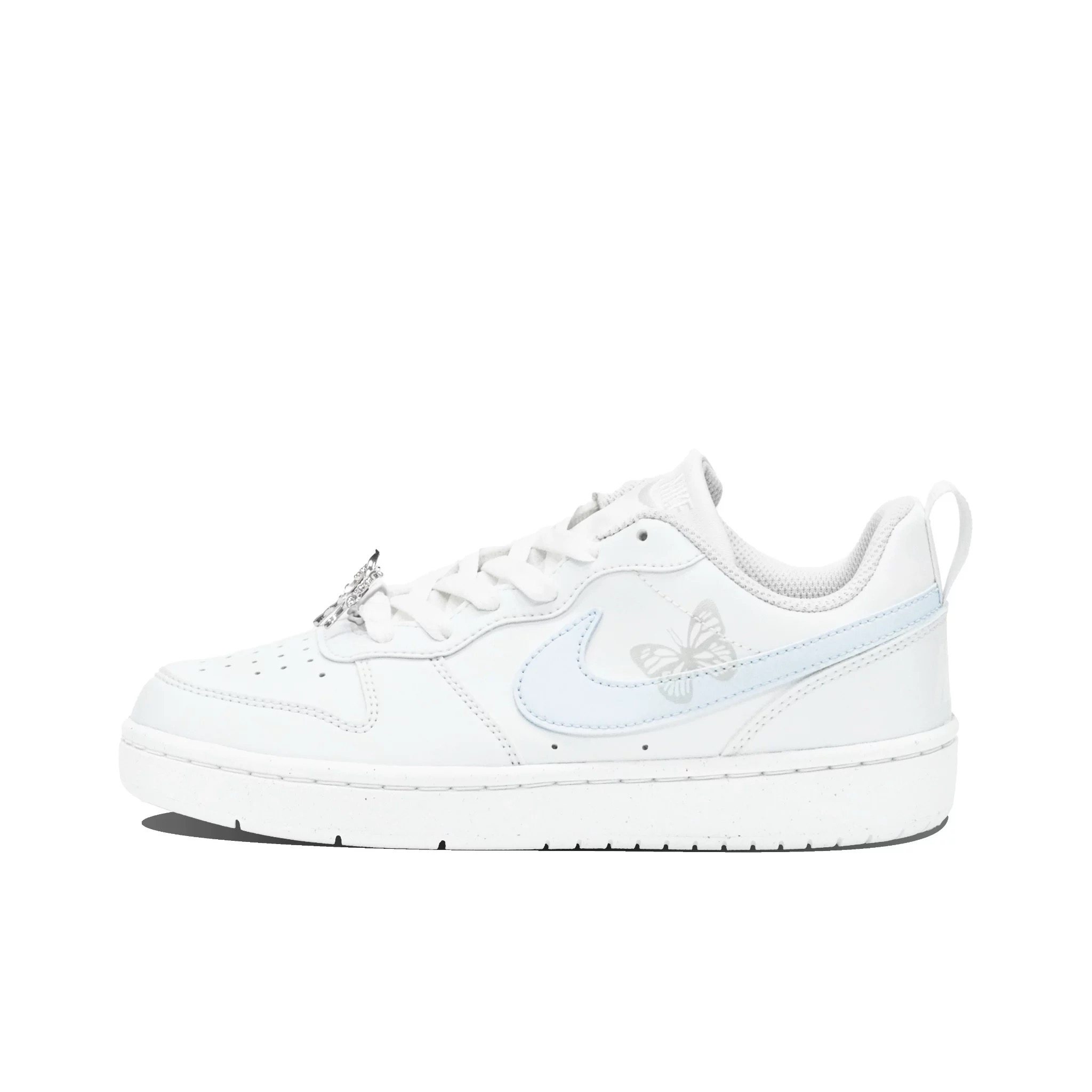 【定制球鞋】Nike Court Borough蓝银蝴蝶板鞋厚底性防水增高,运动鞋new,板鞋,淘宝优惠券,粉丝福利购,淘宝优惠卷