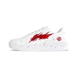 【定制球鞋】LiNing浮舟李宁猩红玫瑰案发现场休闲小白鞋板鞋潮流