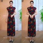 2967 8082 新款 新中式 旗袍裙 斜门襟气质显瘦飞飞袖 衣雅优选