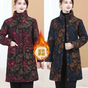 衣雅优选 秋冬加绒加厚保暖显瘦中长款 8069 新款 棉服外套 2635