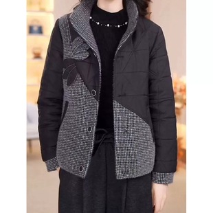 新款 2668 8081 加棉加厚保暖显瘦定位立体花棉服外套 衣雅优选