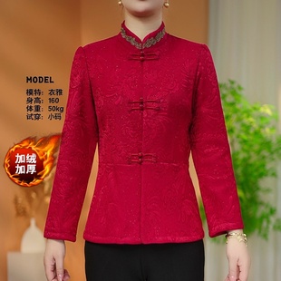 衣雅优选 加绒加厚保暖显瘦提花烫金开衫 8120 新款 上衣 2703