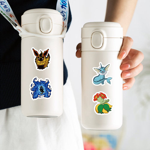 100张Pokemon精灵宝可梦贴纸宠物