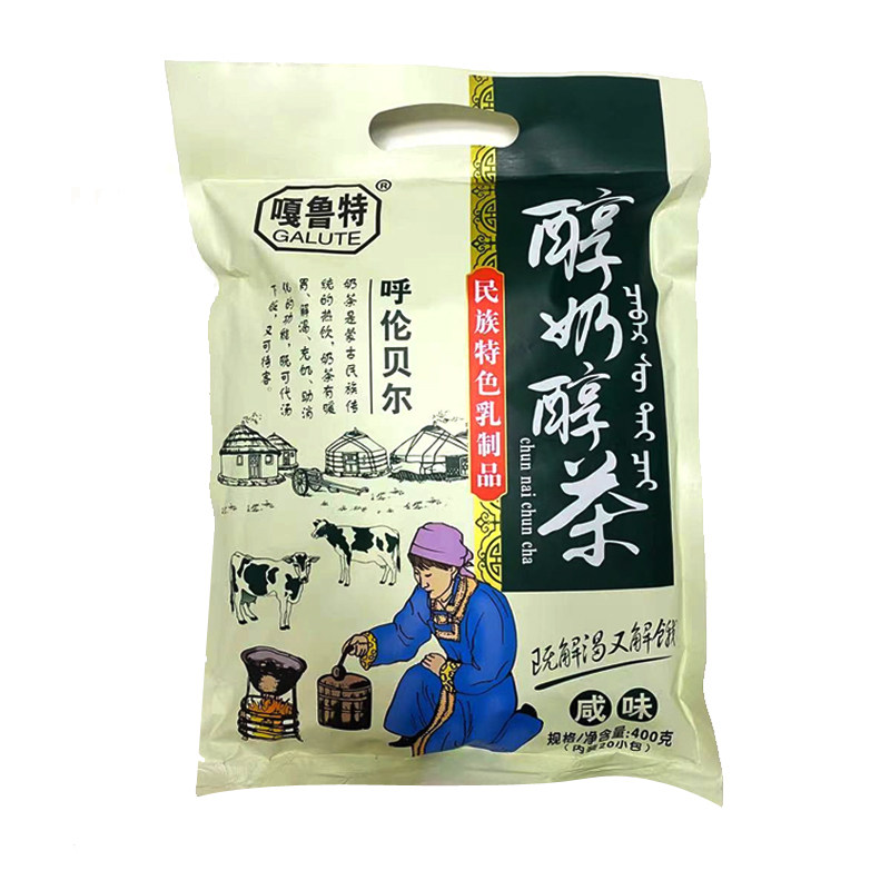嘎鲁特奶茶粉醇奶醇茶内蒙古奶茶速溶400g袋装甜咸味奶茶配方简单