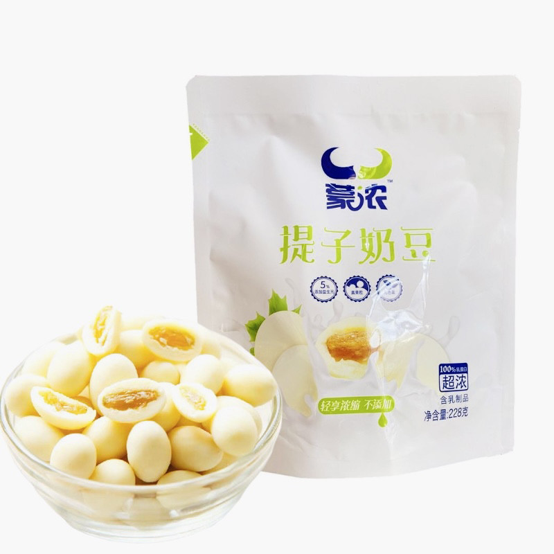 蒙浓提子奶豆228g内蒙古奶酪益生元夹心香浓提子奶豆儿童休闲零食
