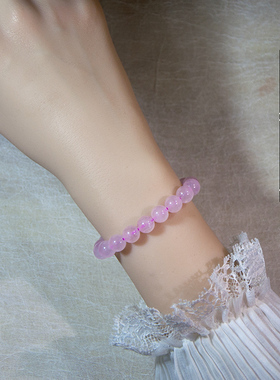 粉水晶手链女轻奢小众精致高级感